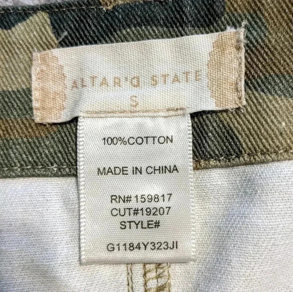 Altar'D State Camo Mini Skirt Size‎ Small NWOT $59 - Picture 5 of 7